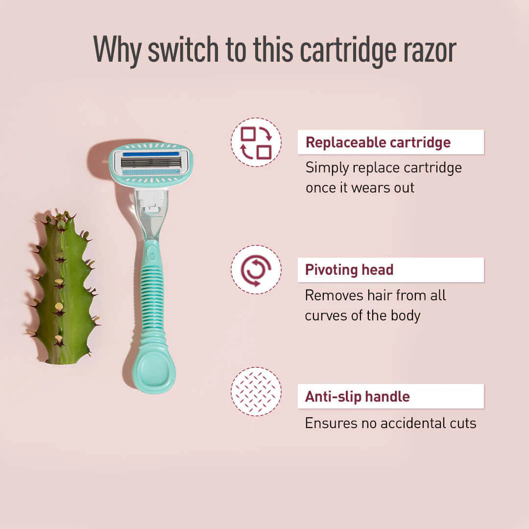 4 Blade Resuable Cartridge Razor (Pack of 1) - Image 3