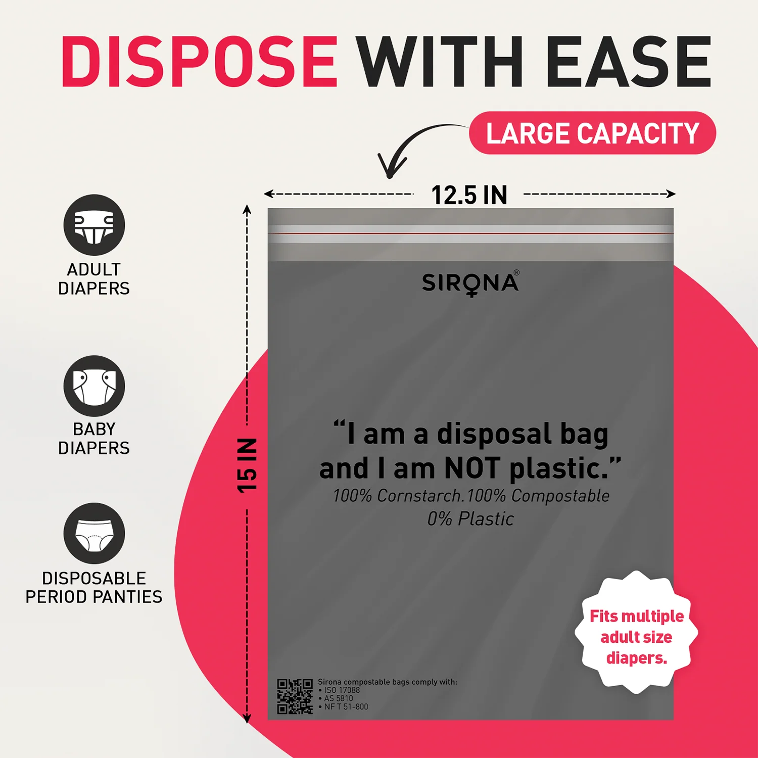 Adult Diaper Disposable Bags (Pack of 30 Bags) - Image 3