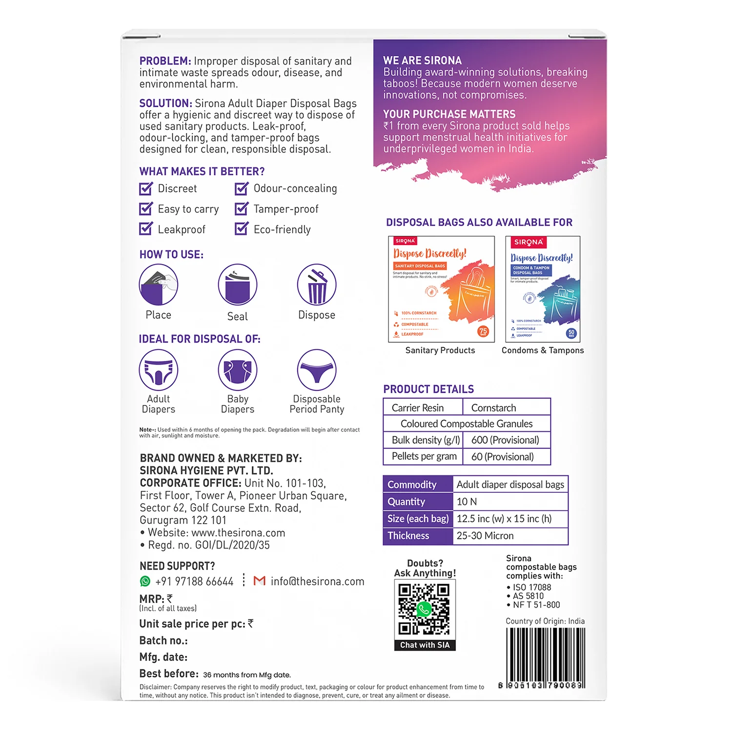 Adult Diaper Disposable Bags (Pack of 30 Bags) - Image 8