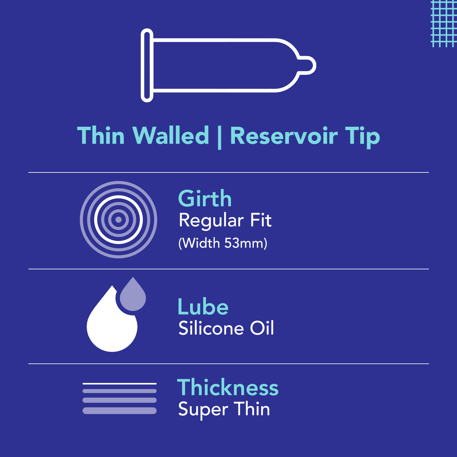 Bleu Ultra-Thin Vegan Condoms (Pack of 8) - Image 4