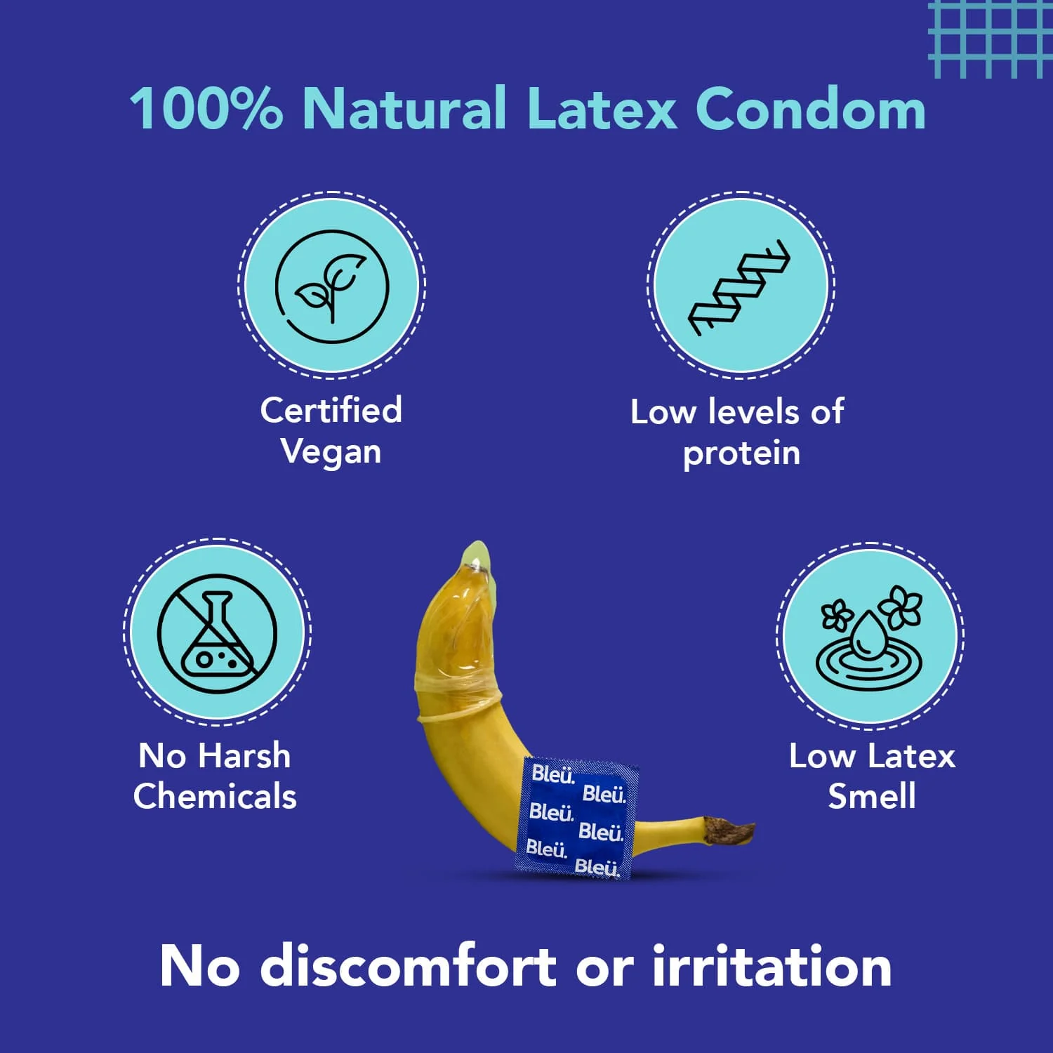 Bleu Ultra-Thin Vegan Condoms (Pack of 8) - Image 6