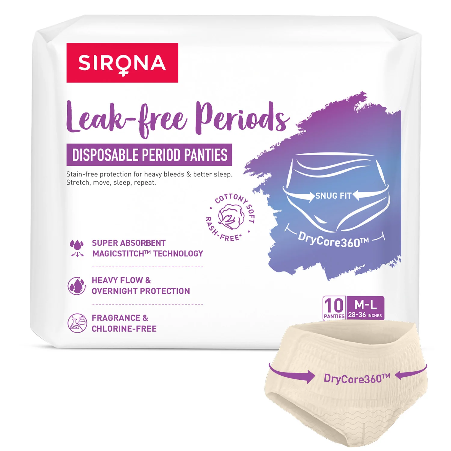 Disposable Period Panties for Women (Pack of 10 Panties) - Image 3