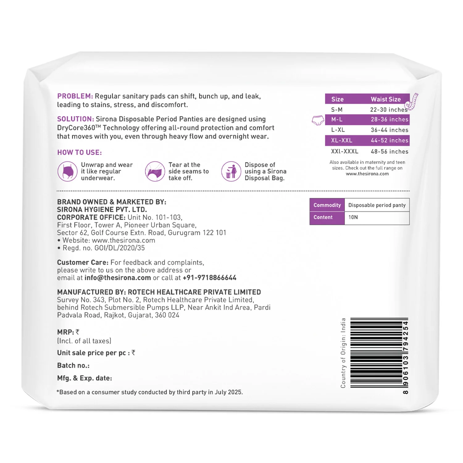Disposable Period Panties for Women (Pack of 5 Panties) - Image 15