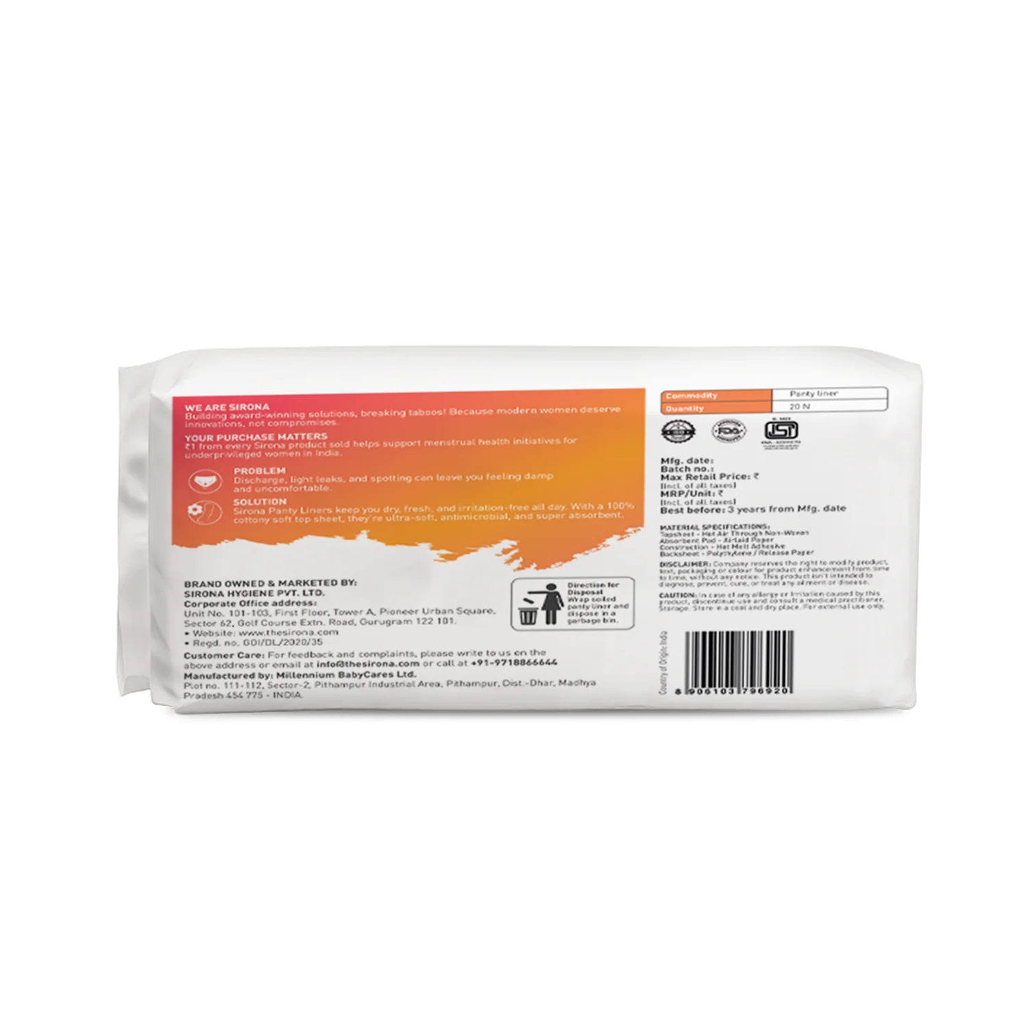 Dry Comfort Panty Liners (Pack of 60 Liners) - Image 9