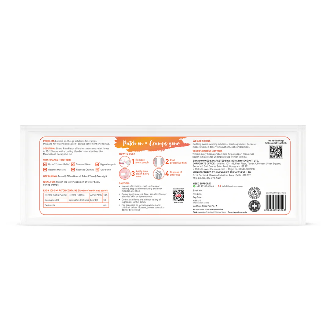 Feminine Pain Relief Patch (Pack of 5) - Image 7