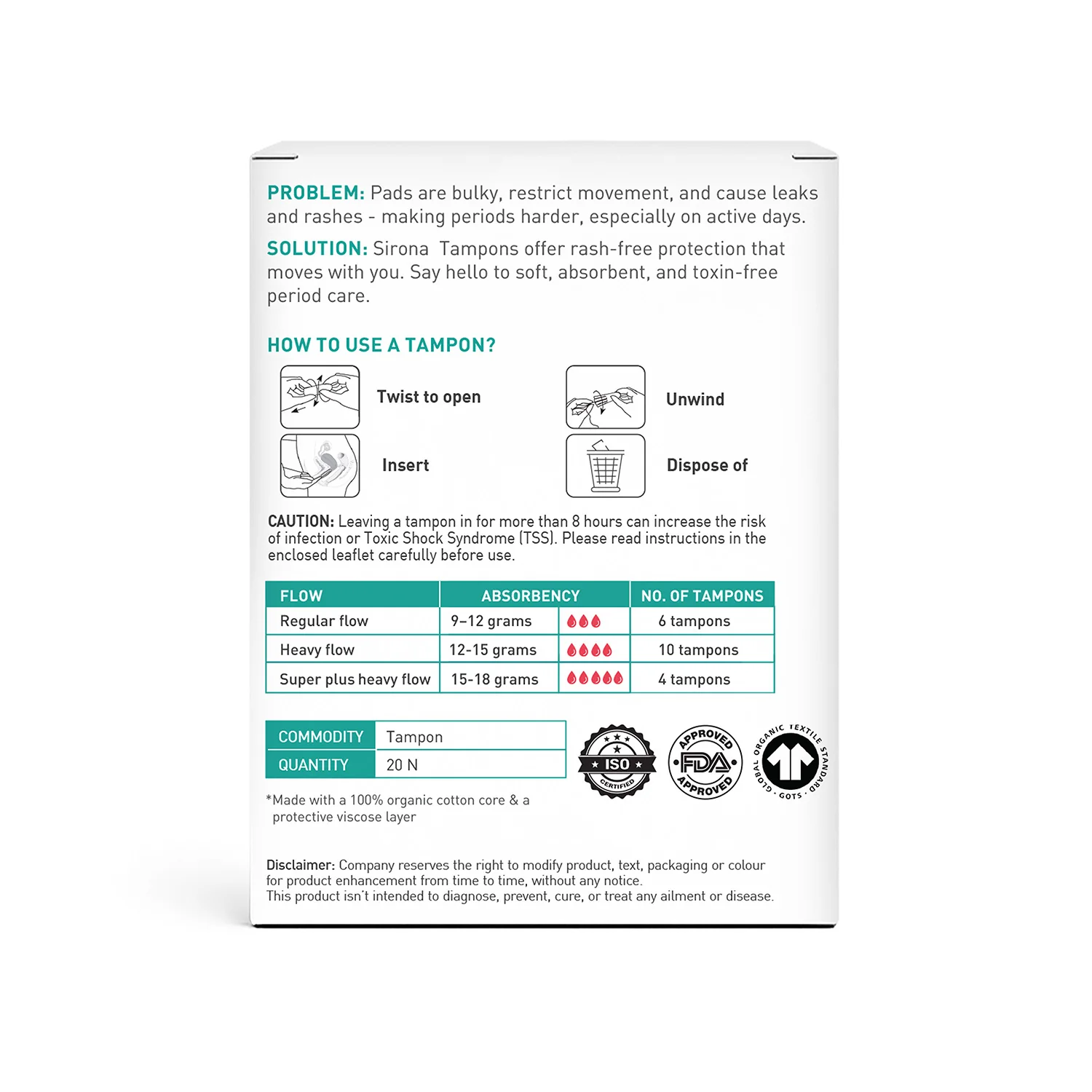 Mixed Flow Tampons (Pack of 20) - Image 9