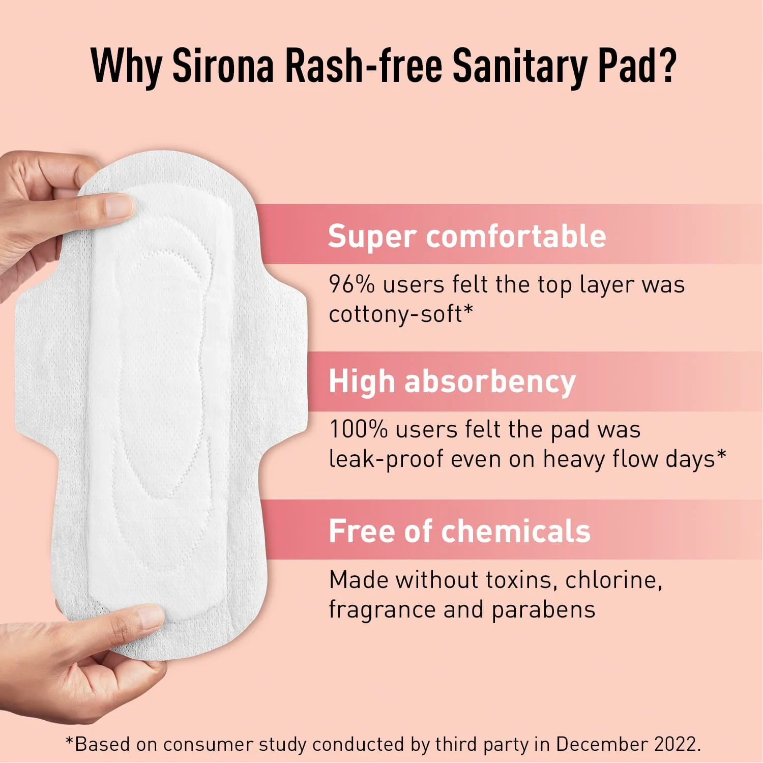 Rash Free Sanitary Pads For Heavy Flow (Pack of 10 pads) - Image 3