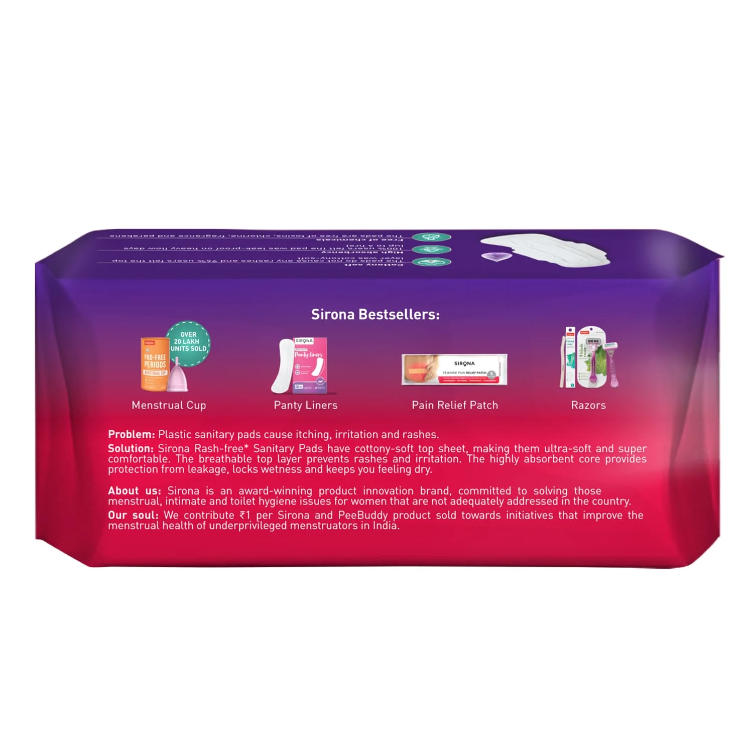 Rash Free Sanitary Pads For Heavy Flow (Pack of 10 pads) - Image 7