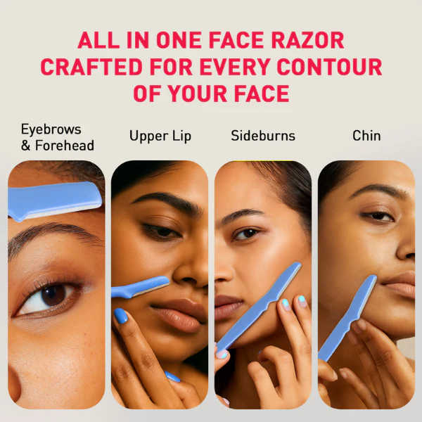 Reusable Face Razors for Women for Facial Hair - Pack of 3 - Image 6