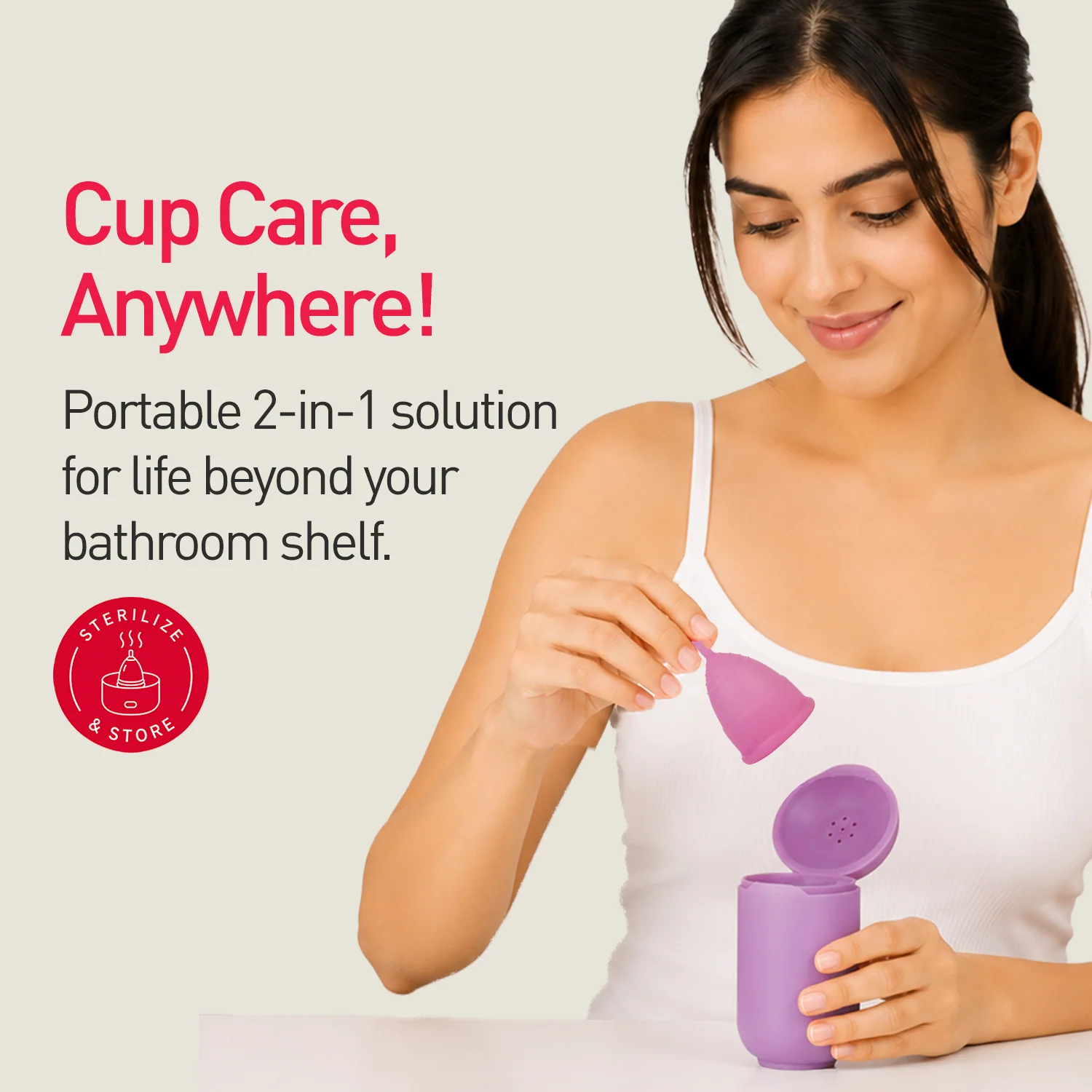 Portable and Microwavable Menstrual Cup Sterilizer - Image 3