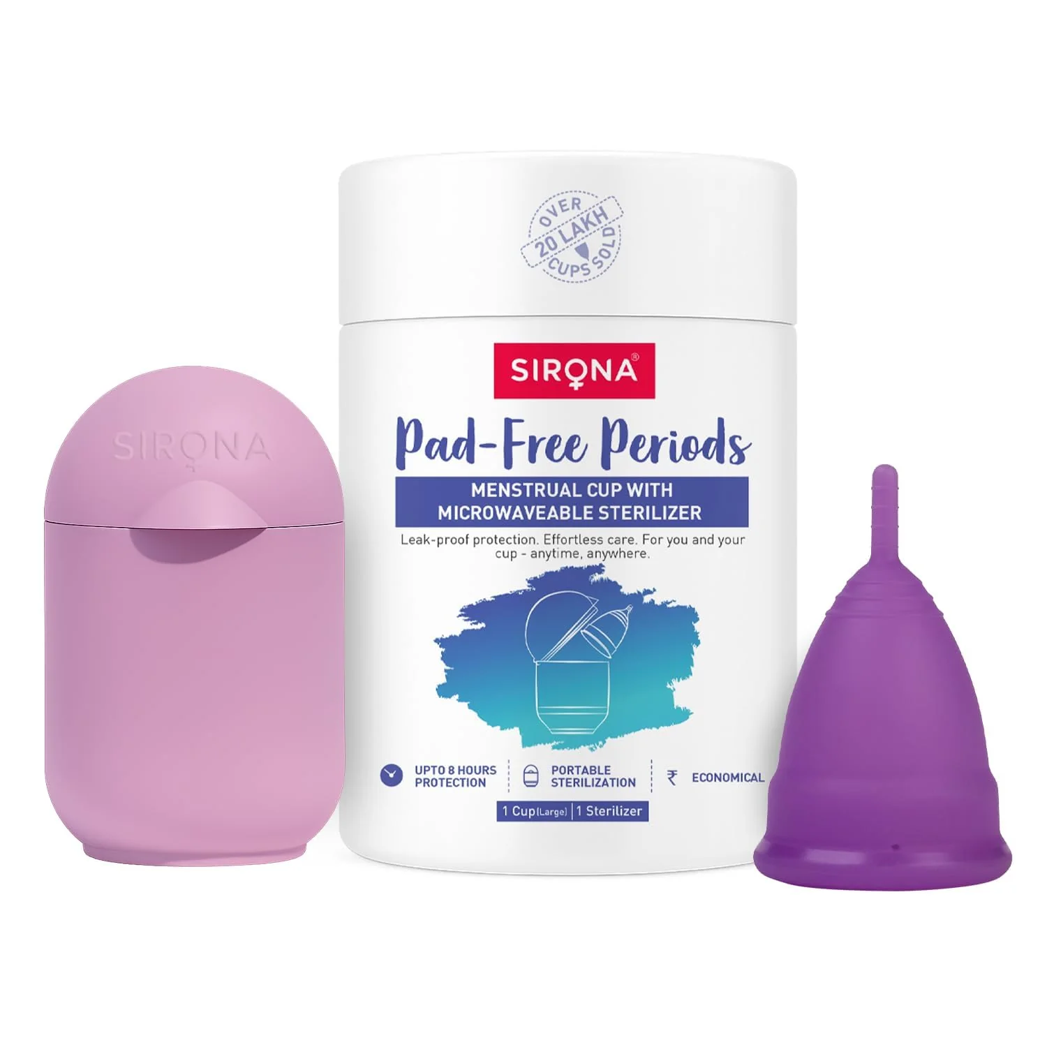 Menstrual Cup with Microwaveable Sterilizer - Image 3