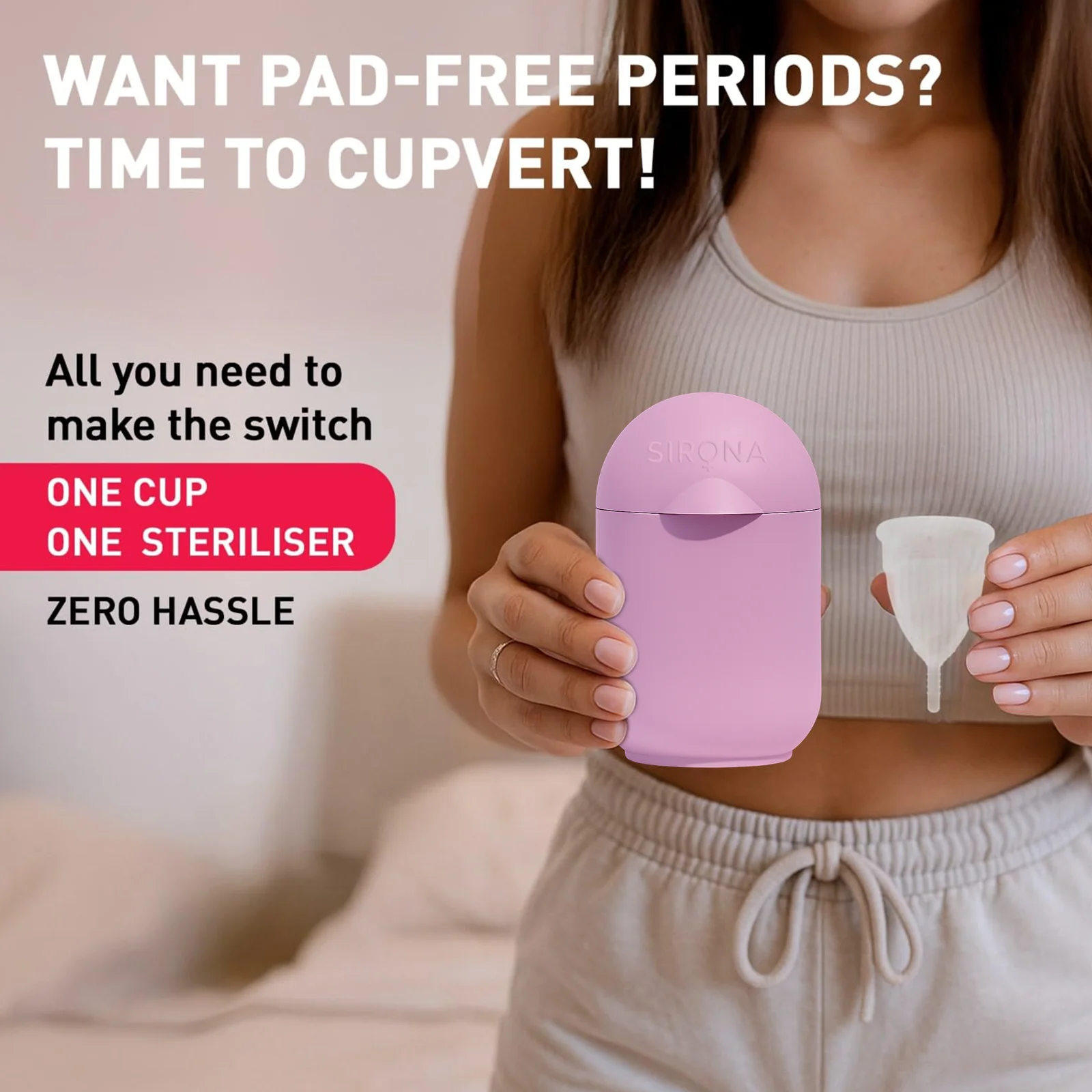 Menstrual Cup with Microwaveable Sterilizer - Image 7