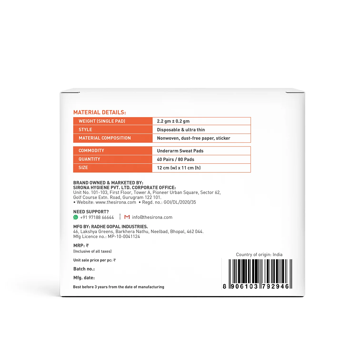 Underarm Sweat Pads (Pack of 80) - Image 8